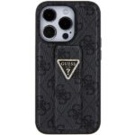 Guess GUHCP15LPGS4TDK iPhone 15 Pro 6.1" black hardcase Grip Stand 4G Triangle Strass - imagine 4