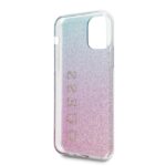 Guess GUHCN58PCUGLPBL iPhone 11 Pro pink blue hard case Glitter Gradient - imagine 5