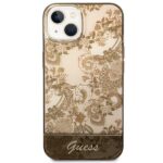 Guess GUHCP14SHGPLHC iPhone 14 / 15 / 13 6.1" ochre hardcase Porcelain Collection - imagine 3