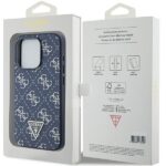 Guess GUHCP15LPG4GPB iPhone 15 Pro 6.1" blue hardcase 4G Triangle Metal Logo - imagine 8