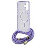 Guess GUHMP16SHCTSGNSU iPhone 16 6.1" purple hardcase Crossbody Cord Script MagSafe - imagine 6