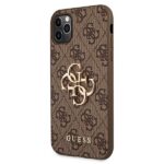 Guess GUHCN584GMGBR iPhone 11 Pro brown hardcase 4G Big Metal Logo - imagine 2