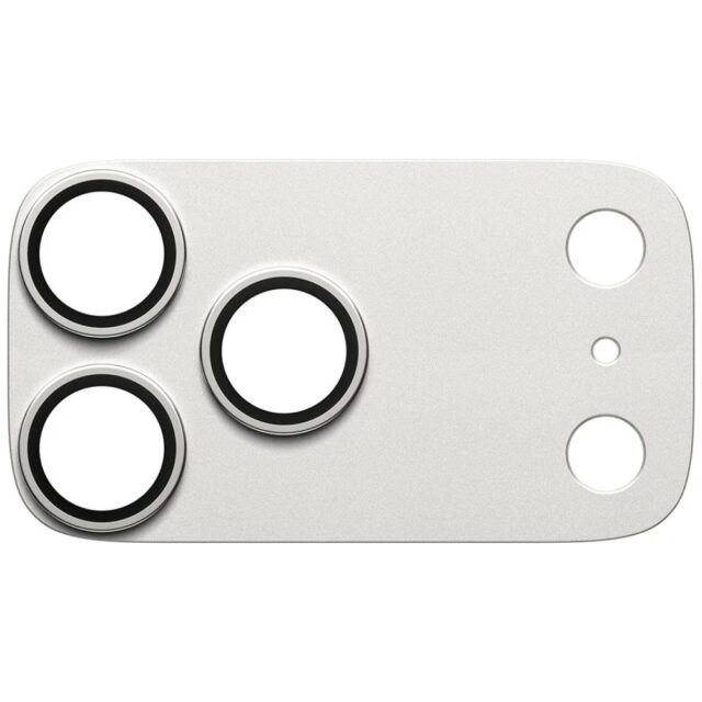 Tempered glass for lens PanzerGlass Fender Camera Protector for iPhone 17 Pro Max silver - imagine 3