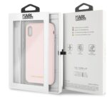 Karl Lagerfeld KLHCPXSLLPG iPhone X/Xs hardcase light pink Silicone - imagine 7