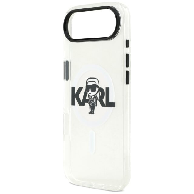 Karl Lagerfeld IML Karl Sketch Logo MagSafe Case for iPhone Air Clear - imagine 6