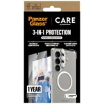 CARE by PanzerGlass Flagship 3in1 Case + Glass + Lens Protective Kit for Samsung Galaxy S25 Ultra - imagine 4