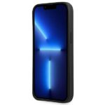 Guess GUHCP13MPSATPK iPhone 13 / 14 / 15 6.1" black hardcase SaffianoTriangle Logo Cardslot - imagine 5