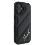 Karl Lagerfeld KLHCP16MPQDSMGK iPhone 16 Plus 6.7" black hardcase Quilted Signature - imagine 4