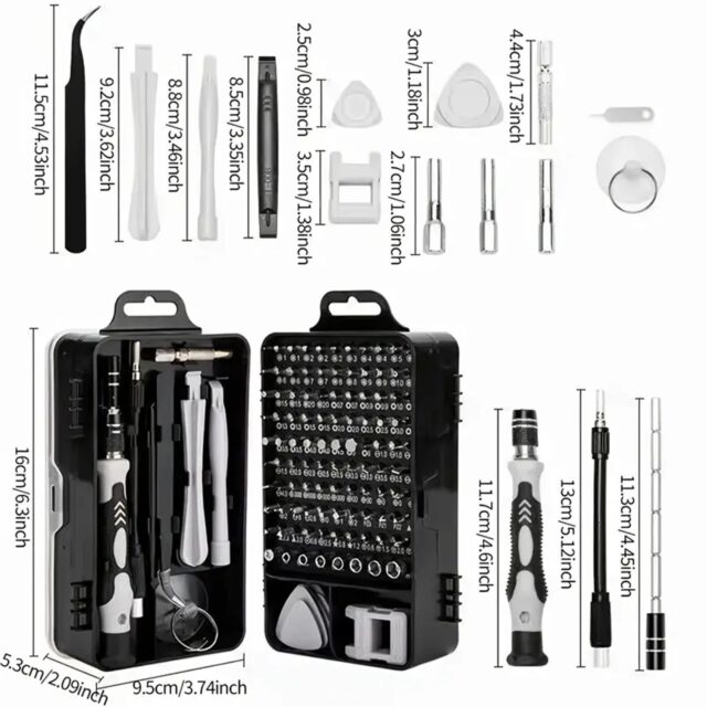 Extralink Precision Screwdriver Set, Torx Screwdrivers 115 in 1 - imagine 3
