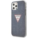 Guess GUHCP12LPCUJULDB iPhone 12 Pro Max 6,7"  dark blue hardcase Jeans Collection - imagine 2