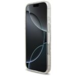 Guess IML Flowers Electro Pearl Strap MagSafe case for iPhone 17 white - imagine 5