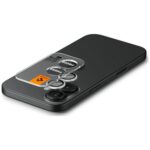 Spigen Optik Pro Glas.TR "EZ FIT" Camera Protector 2pcs for iPhone 17 / 16 / 16 Plus silver - imagine 5