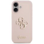Guess Silicone Big 4G Script Case for iPhone 17 Pink - imagine 3