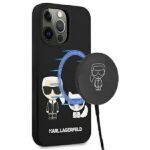 Karl Lagerfeld KLHMP13LSSKCK iPhone 13 Pro / 13 6,1" hardcase black Silicone Karl & Choupette
