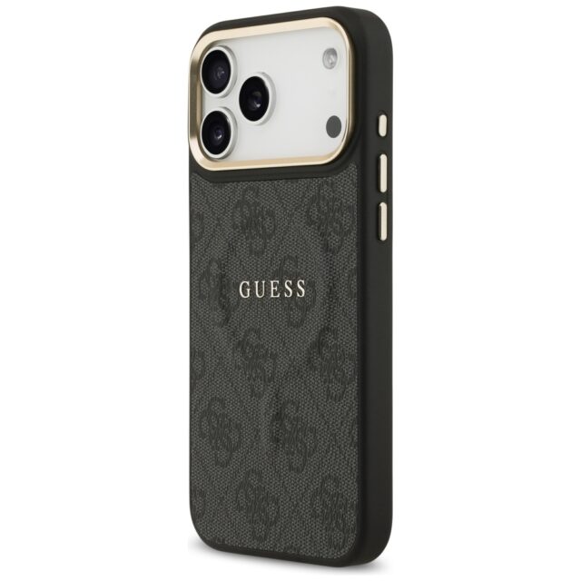 Case Guess 4G PU Classic Logo MagSafe for iPhone 17 Pro Max black - imagine 2