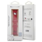 Hello Kitty Strap HKAWMSCHBLR Apple Watch 38/40/41mm Red Strap Silicone Kitty Head - imagine 5