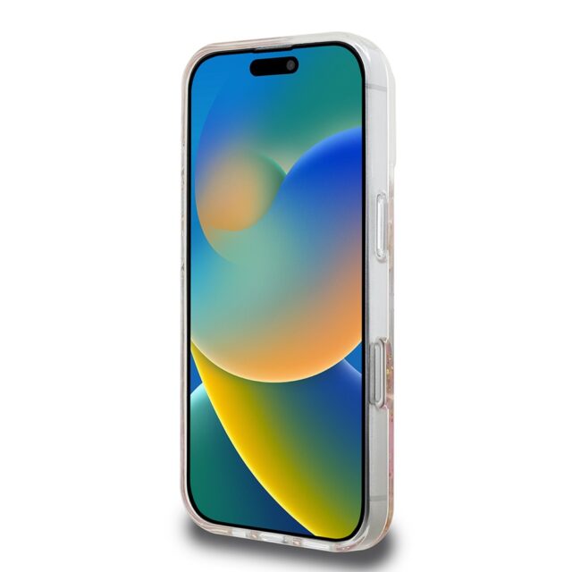 Guess GUHMP16LRBFGFGMP iPhone 16 Pro 6.3" pink hardcase Resin Flower Glitter MagSafe - imagine 5