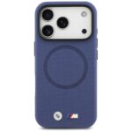 BMW M FW Metal Logo MagSafe Case for iPhone 17 Pro Max Navy Blue - imagine 3
