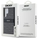 DKNY DKHCS24LPRTHSLK S24 Ultra S928 black hardcase Leather Mono Stripe & Metal Logo - imagine 8