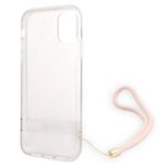 Guess GUOHCN61H4STP iPhone 11 pink hardcase 4G Print Strap - imagine 7