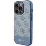 Guess GUHCP15XG4GLBL iPhone 15 Pro Max 6.7" blue hardcase 4G Stripe Collection - imagine 2