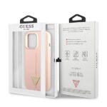 Guess GUHCP13LSLTGP iPhone 13 Pro / 13 6,1" pink hardcase Silicone Triangle - imagine 8
