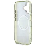 Case Guess Glitter Flowers Triangle Buttons MagSafe for iPhone 16 green - imagine 7