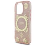 Guess GUHMP16XH4PYEEP iPhone 16 Pro Max 6.9" pink hardcase IML Peony On 4G Background MagSaf - imagine 6