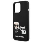 Karl Lagerfeld KLHMP13XSSKCK iPhone 13 Pro Max 6,7" hardcase black Silicone Karl & Choupette M - imagine 6
