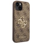 Guess GUHCP14S4GMGBR iPhone 14 / 15 / 13 6.1" brown hardcase 4G Big Metal Logo - imagine 4