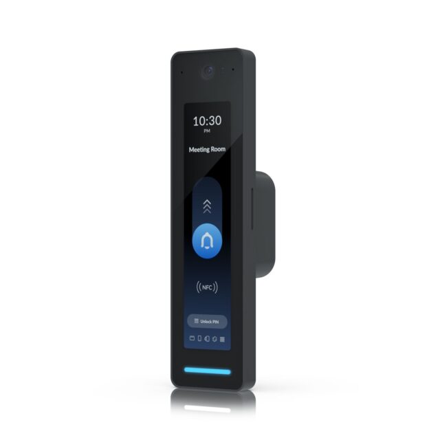 Ubiquiti UA-G2-Pro-Black | NFC Bluetooth access reader | UniFi Access Reader G2 Pro, Touch Screen, Camera, Intercom, BT4.1, IP55, PoE