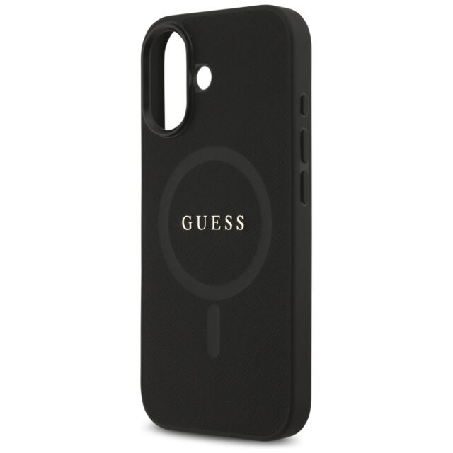 Guess Saffiano Classic Logo MagSafe Case for iPhone 17 Black - imagine 6