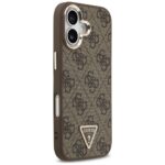Case Guess 4G Triangle Logo MagSafe for iPhone 17 brown gold - imagine 4