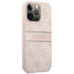 Guess GUHCP13L4GDPI iPhone 13 Pro / 13 6,1" pink hardcase 4G Stripe - imagine 4