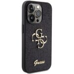 Guess GUHCP15XHG4SGK iPhone 15 Pro Max 6.7" black hardcase Glitter Script Big 4G - imagine 4