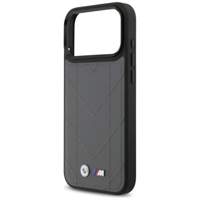 Case BMW M Quilted Logo MagSafe for  iPhone 17 Pro Max anthracite - imagine 6