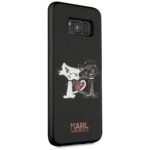 Karl Lagerfeld KLHCS8LCL1BK S8 Plus G955 hardcase black Choupette in love - imagine 5