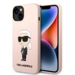 Karl Lagerfeld KLHMP14MSNIKBCP iPhone 14 Plus / 15 Plus 6,7" hardcase pink Silicone Ikonik Mag
