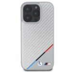 BMW BMHMP16X23PUDTS iPhone 16 Pro Max 6.9" grey hardcase M Carbon Tricolor Line MagSafe - imagine 3