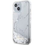 Guess GUHCP14SLCSGSGH iPhone 14 / 15 / 13 6.1" white hardcase Liquid Glitter Marble - imagine 2