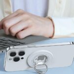 SODI Double-Sided Magnetic Ring Stand BM-350 white MagSafe - imagine 8