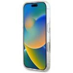 Case Guess Resin Flowers Glitter MagSafe for iPhone 16 beige - imagine 5