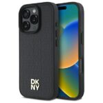 DKNY DKHMP16LPSHRPSK iPhone 16 Pro 6.3" hardcase black Repeat Pattern Stack Logo MagSafe