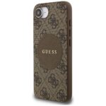 Case Guess 4G Circle Classic Logo MagSafe for iPhone 16e brown - imagine 2