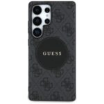Case Guess 4G Round Patch Classic Logo MagSafe to Samsung Galaxy S25 Ultra black - imagine 3