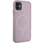 Guess GUHMN61PSAHMCP iPhone 11 / Xr 6.1" pink hardcase Saffiano MagSafe - imagine 4