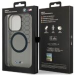 BMW BMHMP14LHGPK iPhone 14 Pro 6.1" Grey Pattern MagSafe Case - imagine 8