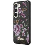 Guess GUHCS23MHCFWSK S23+ S916 black hardcase Flower Collection - imagine 2