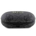 Guess Bluetooth headphones GUTWSP4EGK TWS + ENC docking station black 4G Metal - imagine 3