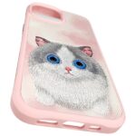 Nimmy case iPhone 15 6.1" pink    Big Eyed Pet 2.0 Cat - imagine 9